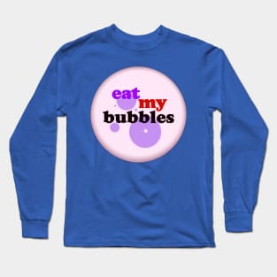 Swimming Gift Design Swim Coach Swim Team Eat My Bubbles Print Tapestry Long Sleeve T-Shirt